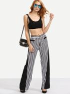 Shein Black And White Striped Pants