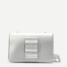 Shein Metallic Detail Chain Bag