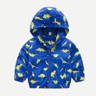 Shein Toddler Boys Dinosaur Print Hooded Jacket