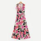 Shein All Over Florals Wide Leg Jumpsuit