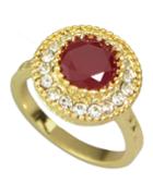 Shein Red Single Colored Stone Rings