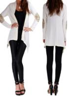 Rosewe White Long Sleeve Sequin Decorated Cardigan
