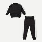 Shein Toddler Boys Contrast Tape Side Top With Pants