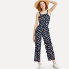 Shein Thick Strap Ditsy Jumpsuit
