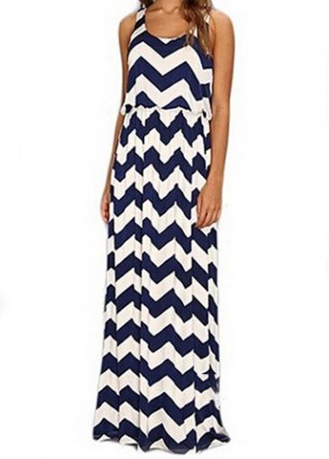 Rosewe Elegant Print Design Off The Shoulder Maxi Dress