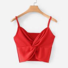 Shein Twist Front Crop Cami Top