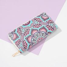 Shein Geometric Pattern Zipper Around Purse
