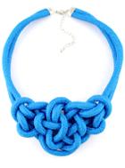 Shein Blue Twine Elastic Necklace