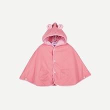 Shein Toddler Girls Faux Fur Hooded Outerwear