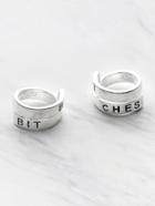 Shein Letter Pattern Wrap Around Ring Pack 2pcs