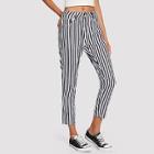 Shein 5 Pocket Cropped Striped Jeans
