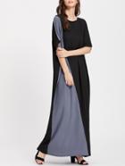Shein Color Block Full Length Dress