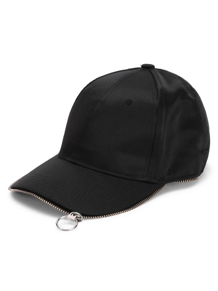 Shein Zipper Edge Baseball Cap