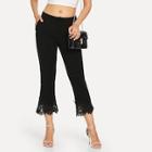 Shein Contrast Lace Flare Pants