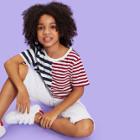 Shein Girls Mixed Stripe T-shirt