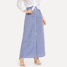 Shein Gingham Button Skirt