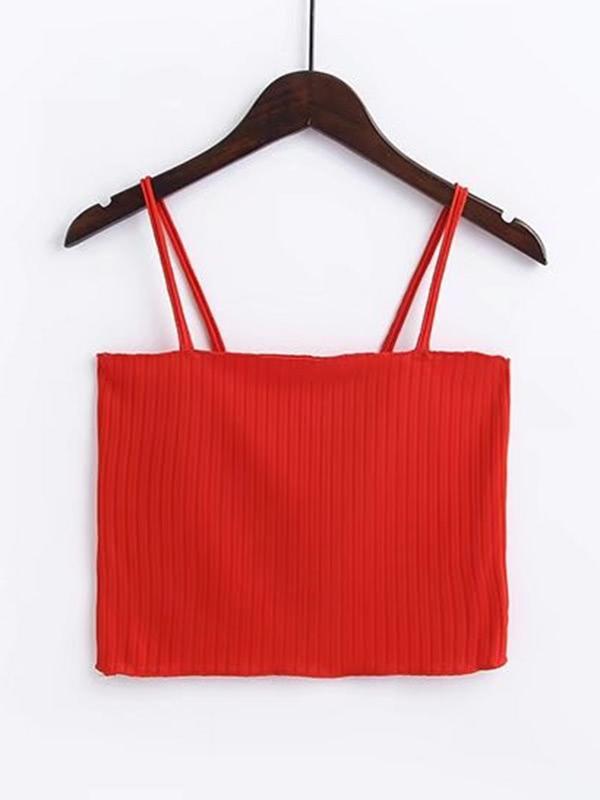 Shein Rib Cami Crop Top