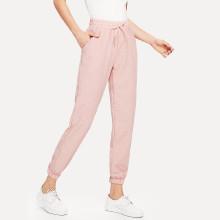 Shein Drawstring Waist Knot Pants