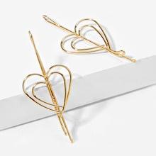 Shein Heart Shaped Hair Clip 2pcs