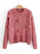 Shein Pom Pom Jumper Sweater