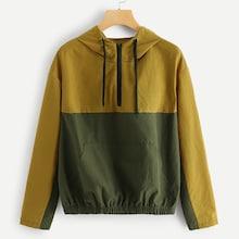Shein Drawstring Kangaroo Pocket Drop Shoulder Hoodie