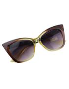 Shein Brown Color Cat Sunglasses