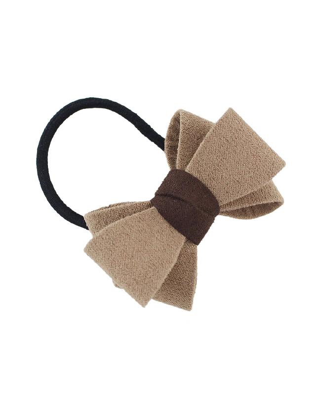 Shein Khaki Flannel Bowknot Headbands Women Hairwear