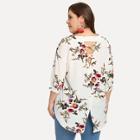 Shein Plus V-neck Floral Tunic Top
