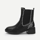 Shein Solid Studded Decor Boots