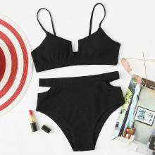Shein Cut Out Cami Bikini Set