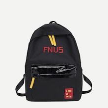 Shein Men Letter Embroidered Backpack
