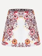 Shein Flower Print Jacquard Skirt