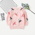 Shein Toddler Girls Fox Print Sweatshirt