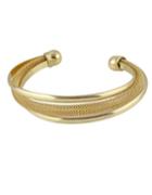 Shein Gold Plated Wide Cuff Bracelet