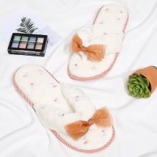 Shein Lace Bow Decorated Flat Slippers