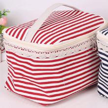Shein Striped Print Makeup Organizer Bag