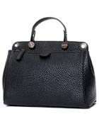 Shein Black Zipper Pu Tote Bag