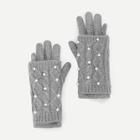 Shein Girls Faux Pearl Decorated Gloves
