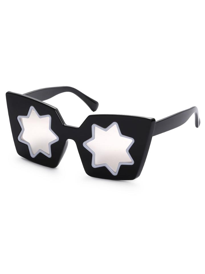 Shein Star Cutout Square Cat Eye Sunglasses