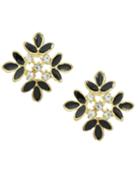 Shein Enamel Stud Flower Earrings