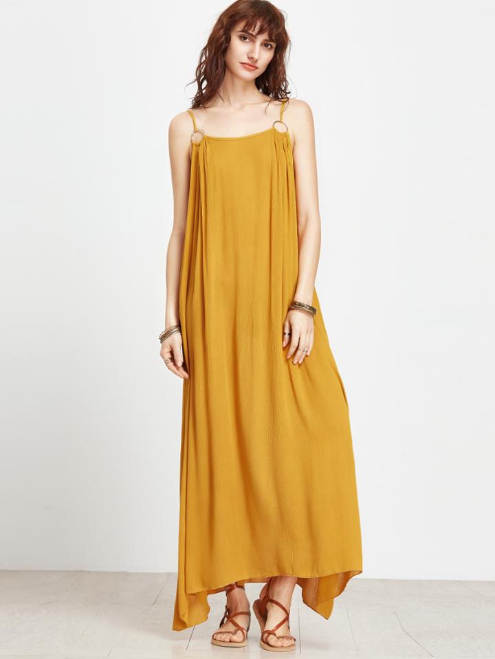 Shein Spaghetti Strap Maxi Dress With Ring Detail