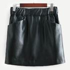 Shein Dual Pocket Pu Skirt