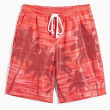 Shein Men Drawstring Waist Tropical Shorts