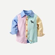 Shein Toddler Boys Color Block Shirt