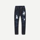 Shein Girls Letter Patches Jeans
