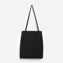 Shein Plain Canvas Tote Bag
