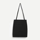 Shein Plain Canvas Tote Bag