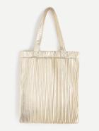 Shein Gold Striped Pu Tote Bag
