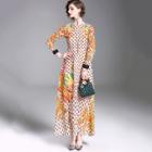 Shein Cartoon & Dot Print Longline Dress