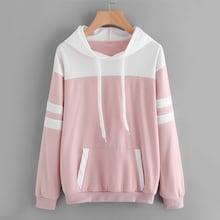 Shein Plus Contrast Panel Hooded Sweatshirt